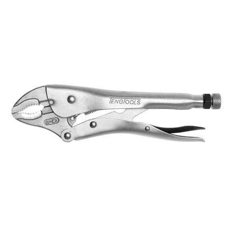 TENG TOOLS 10" Plated, Round & Flat Power Grip Locking Pliers -  4 401-10